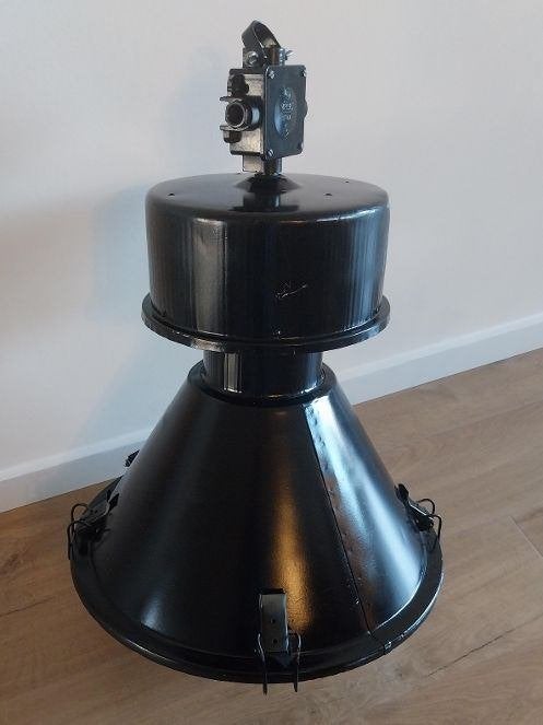 Originele industriële Fabriekslamp E27 Predom-Mesko ORP-400E, Ophalen, RETRO, Gebruikt, E27 (groot)
