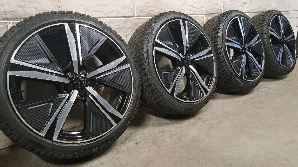 Bi-color velgen Peugeot 308 508 Partner Berlingo 225/40/18, 18 inch, Gebruikt, Banden en Velgen, Personenwagen
