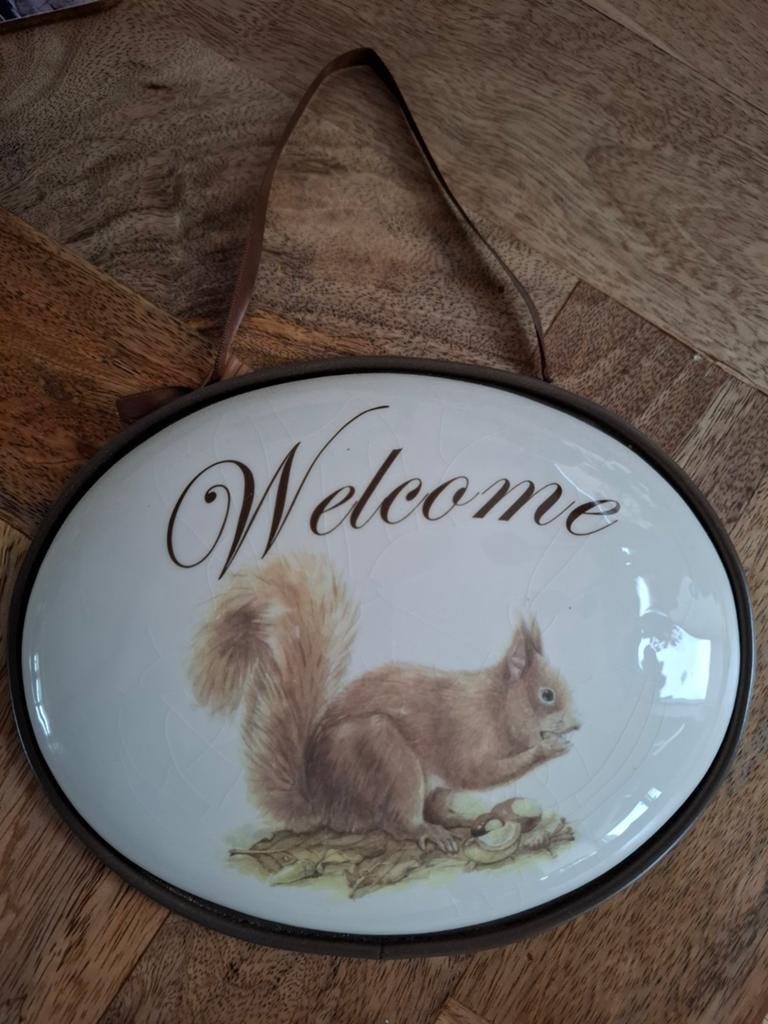 Leuk bordje welcome, Ophalen of Verzenden, Zo goed als nieuw