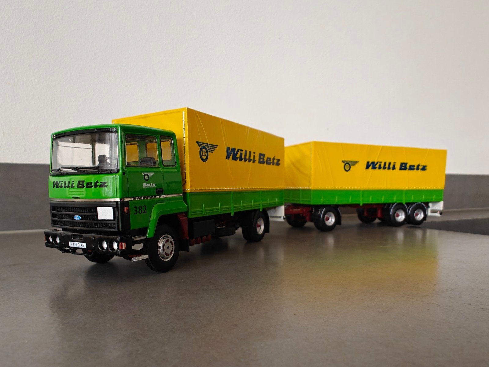 Tekno Willi Betz Ford Transcontinental combi, Ophalen of Verzenden, Nieuw, Bus of Vrachtwagen, Tekno