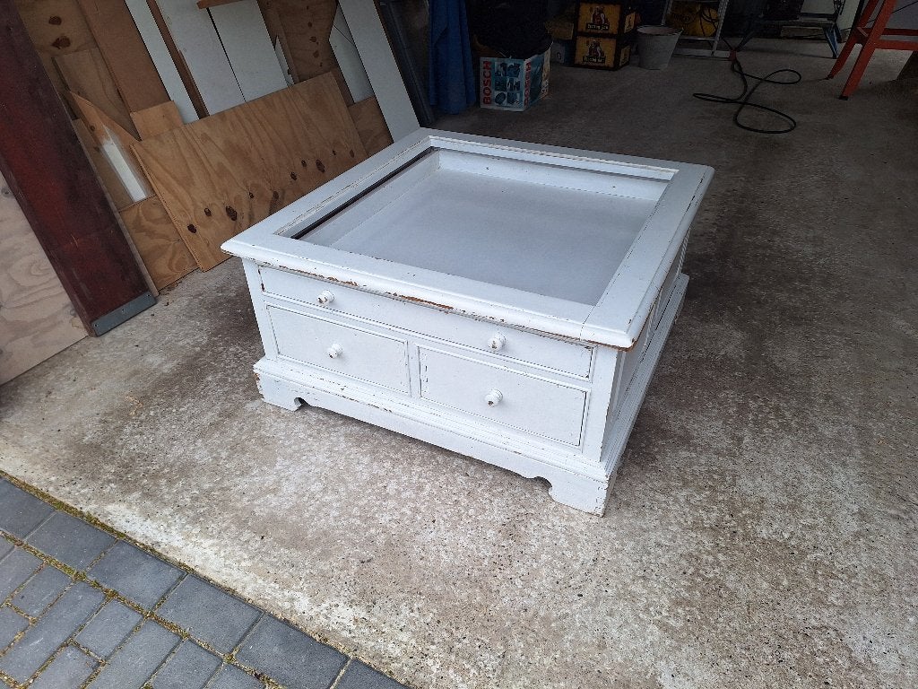 Brocante salontafel, Ophalen, 50 – 75, Gebruikt, Overige houtsoorten