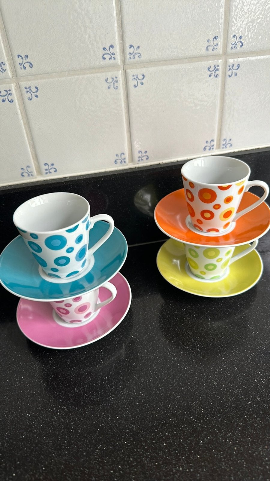 Espresso kopjes, Ophalen of Verzenden, Overige stijlen, Kop(pen) en/of Schotel(s)