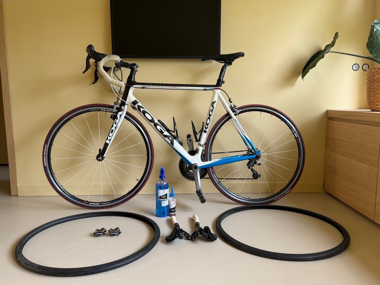 Koga Miyata Granracer - Full Carbon Ultegra 3x9 - Framemaat, Fietsen en Brommers, Fietsen | Racefietsen, Ophalen, Minder dan 10 versnellingen