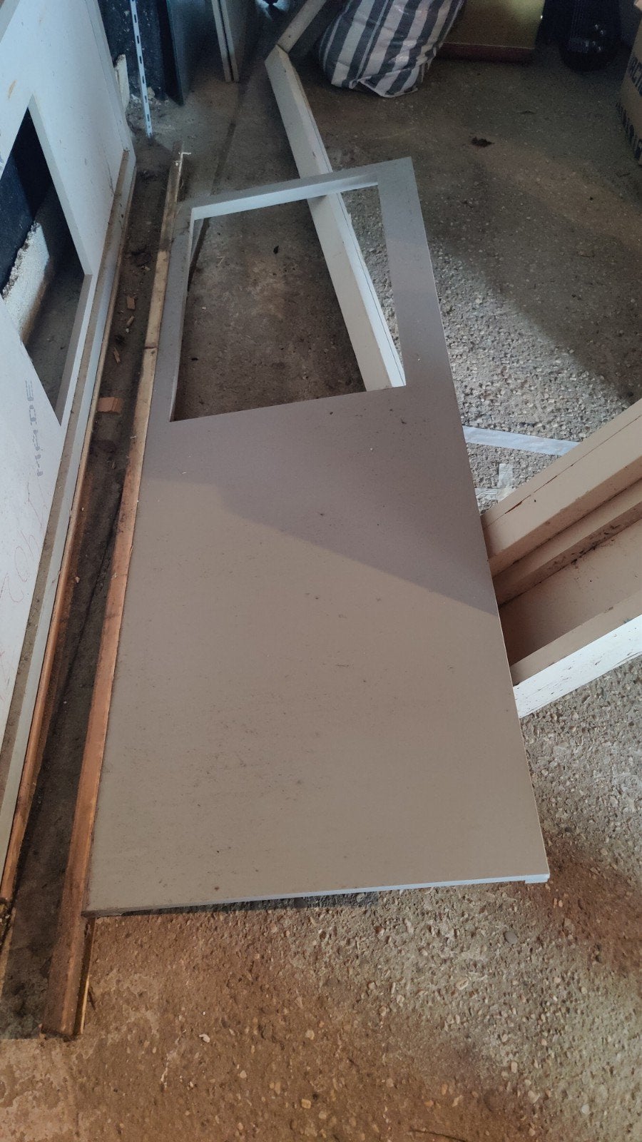 composiet keuken aanrecht blad lichtgrijs, Ophalen, Zo goed als nieuw