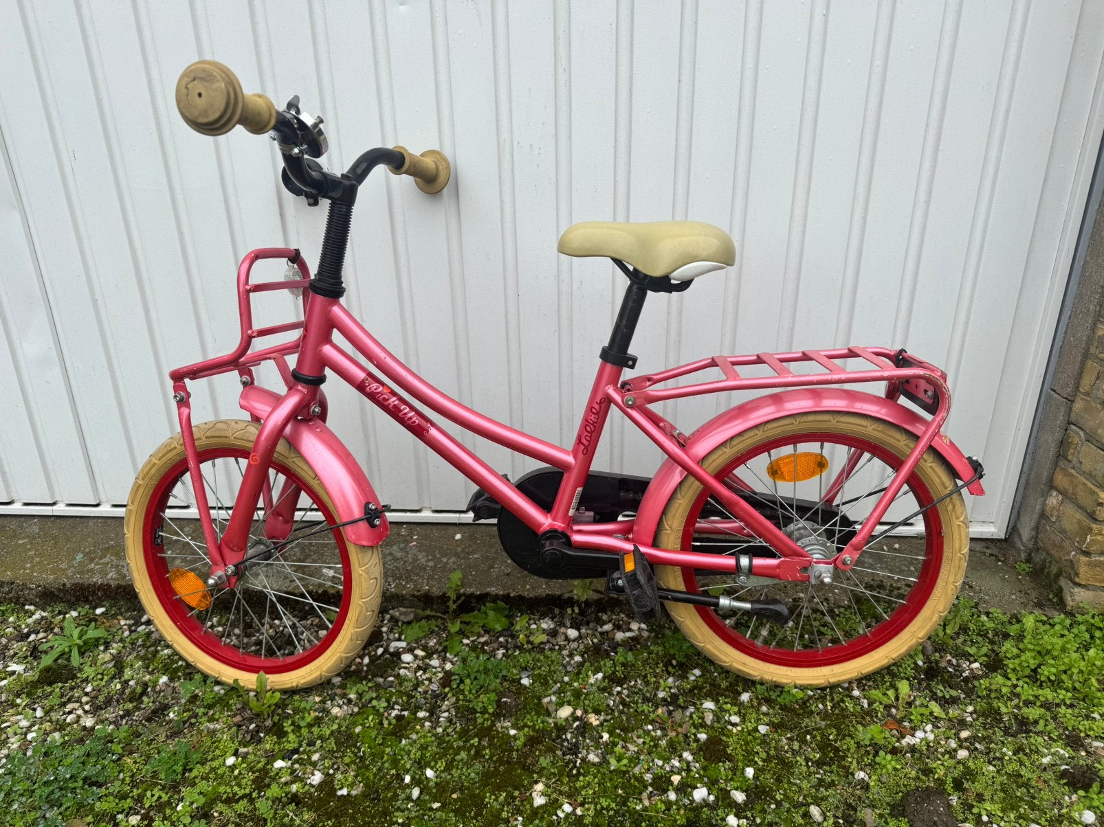 Loekie 16” kinderfiets, Ophalen, Gebruikt, Terugtraprem, 16 tot 20 inch