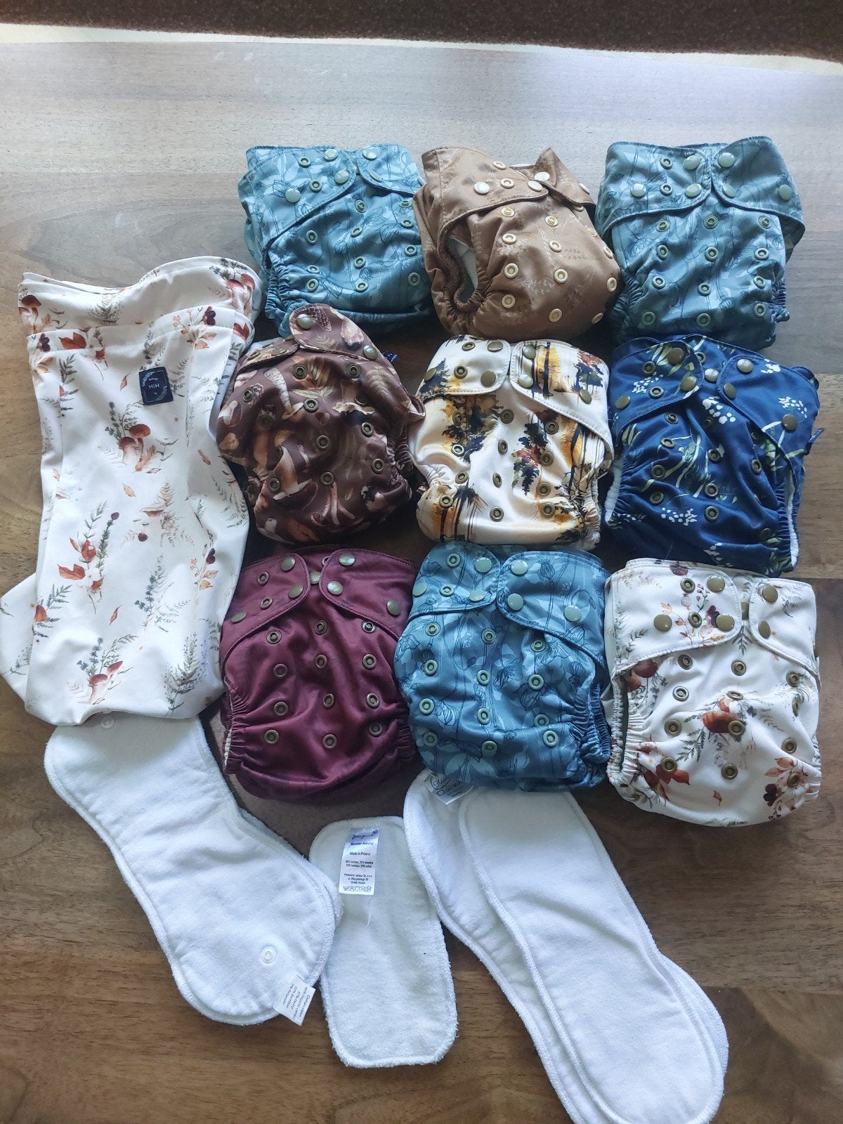 9 Heritage Hug AI2 Wasbare Luiers met Inleggers en Wetbag, Ophalen of Verzenden, Zo goed als nieuw