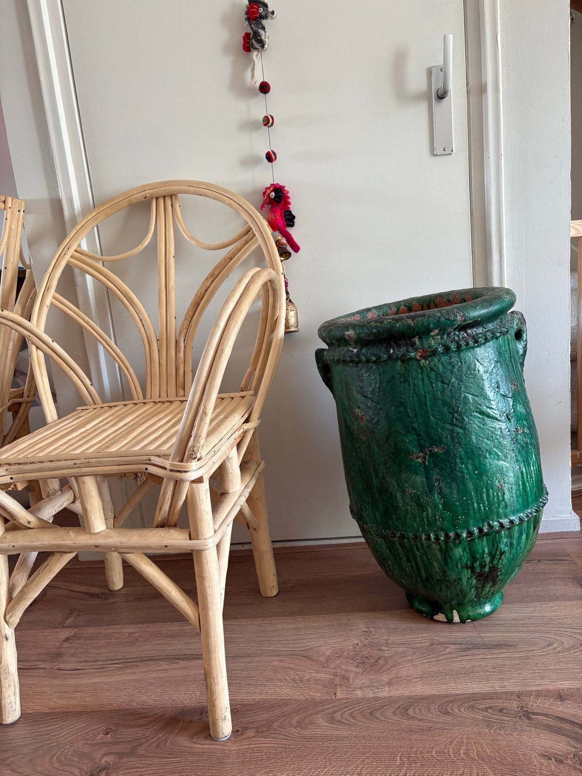 Grote Tamagroute pot, groen, Ophalen of Verzenden