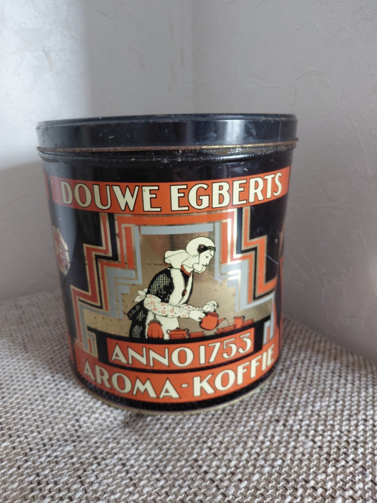 Vintage Douwe Egberts Anno 1753 Aroma Koffie Blik, Ophalen of Verzenden