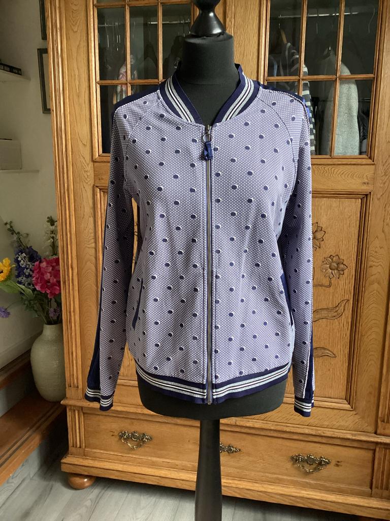 Sportief jasje/vest Sandwich blauw/lila Maat M, Kleding | Dames, Jassen | Zomer, Ophalen of Verzenden, Zo goed als nieuw, Maat 38/40 (M)