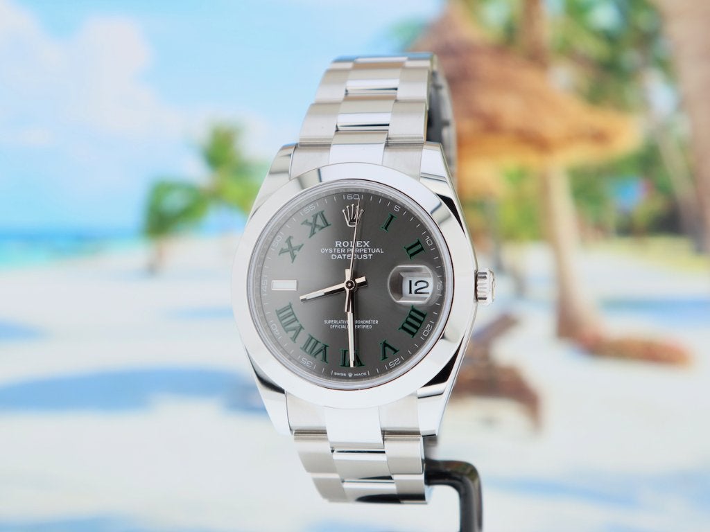 Rolex Datejust 41mm Wimbledon 126300 ONGEDRAGEN 10-2024 NL