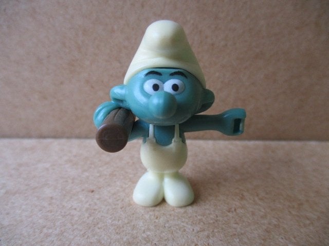 adv10814 smurfen poppetje 38, Verzamelen, Ophalen, Smurfen, Gebruikt, Beeldje of Figuurtje