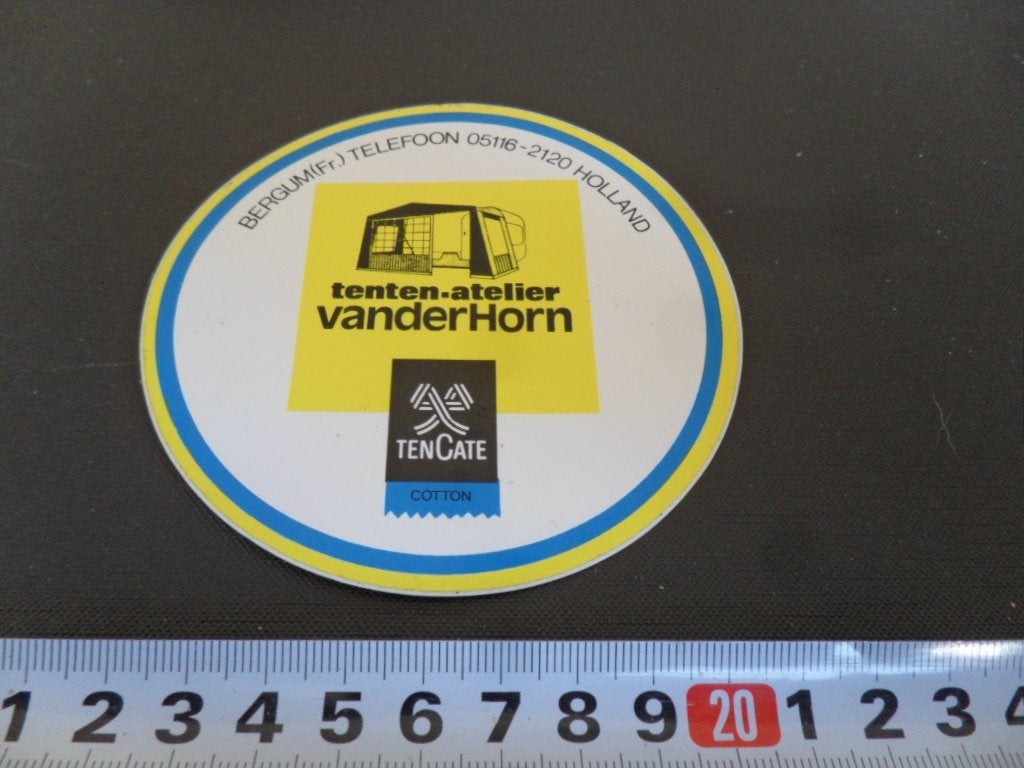 sticker Bergum (Fr.) Tenten Atelier VANDERHORN Ten Cate, Ophalen, Zo goed als nieuw