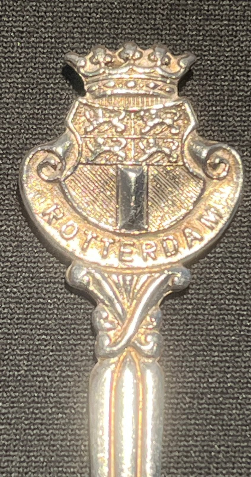 Vintage lepeltje Rotterdam., Antiek en Kunst, Ophalen of Verzenden