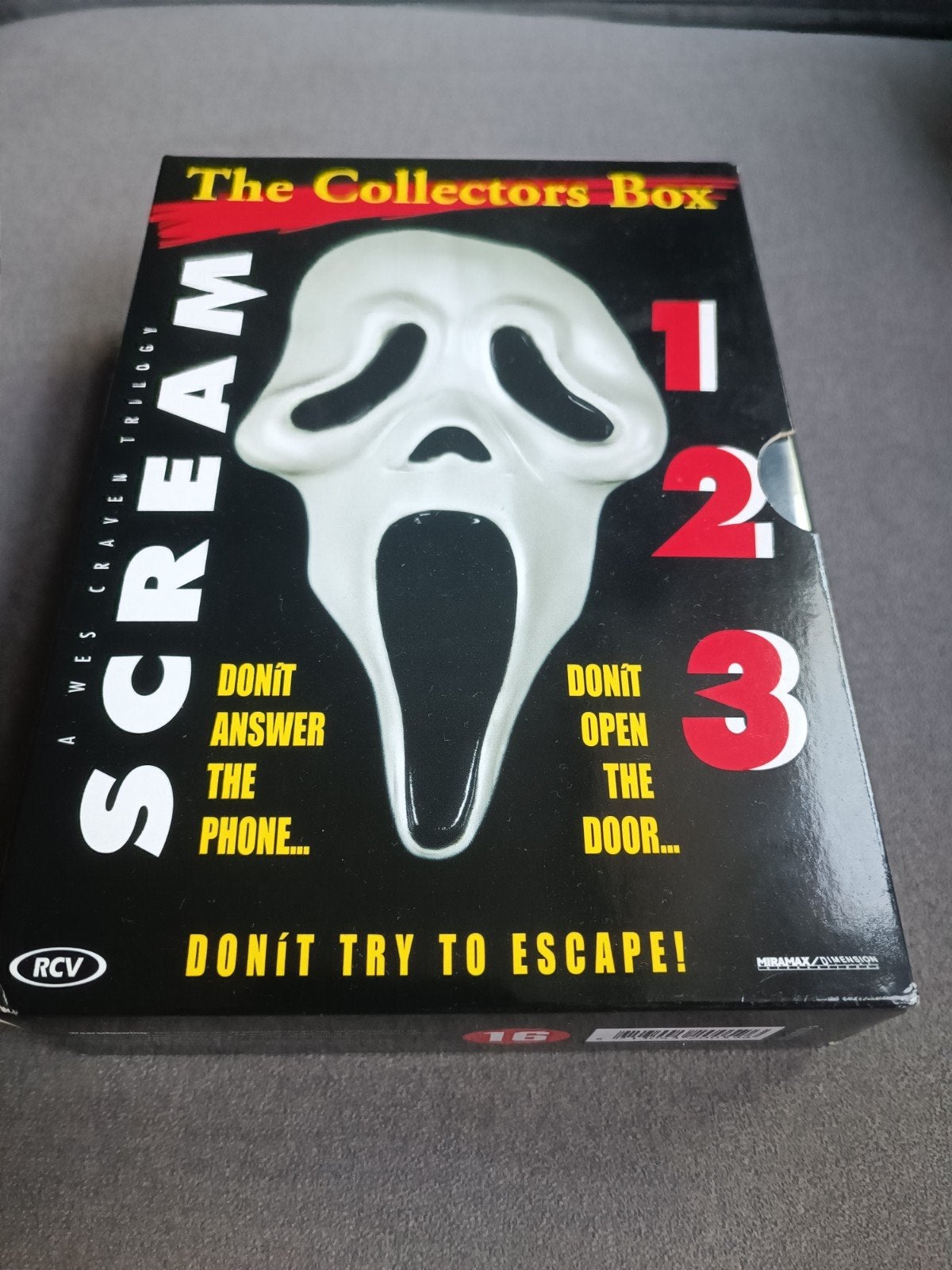 Scream trilogie - 3 dvd box, Vanaf 16 jaar, Ophalen of Verzenden, Zo goed als nieuw, Slasher