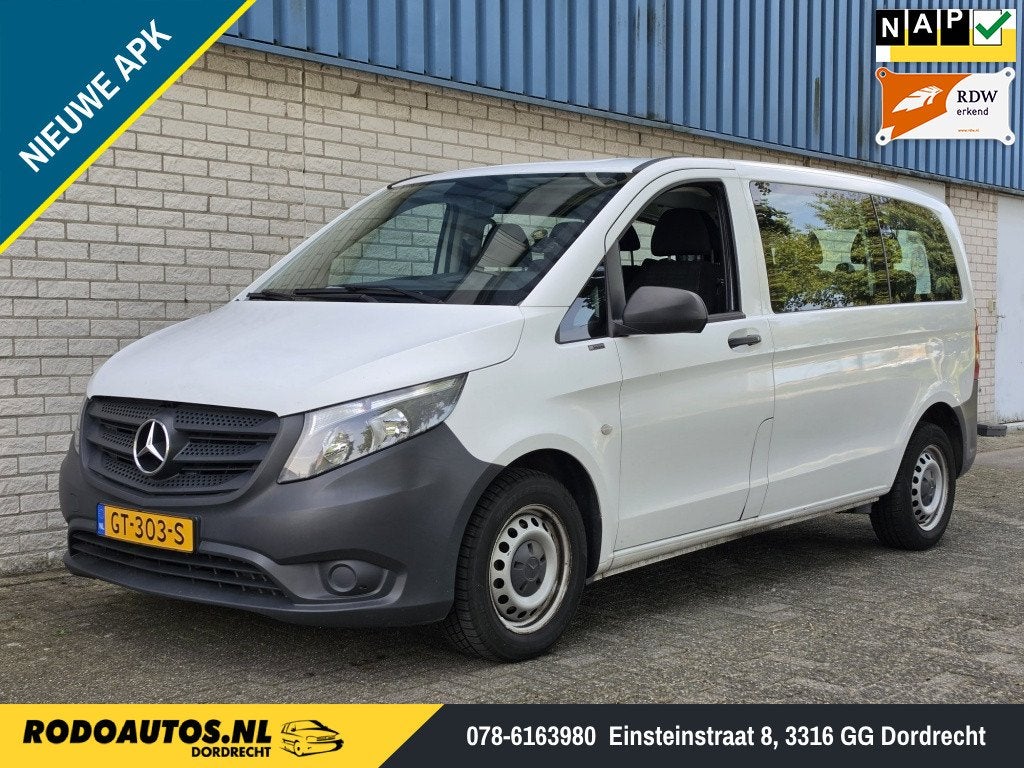 Mercedes-Benz Vito Tourer 109 CDI Base Lang 9-Pers. Nw APK, Auto's, Gebruikt, Euro 6, Origineel Nederlands, 9 stoelen