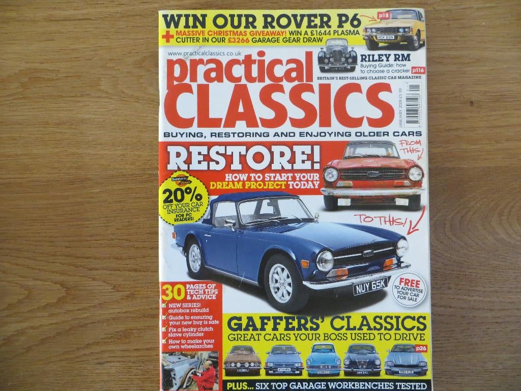 Practical Classics (jan. 2009) Riley RM, Jaguar XJS, Cortina, Ophalen of Verzenden, Nieuw, Ford