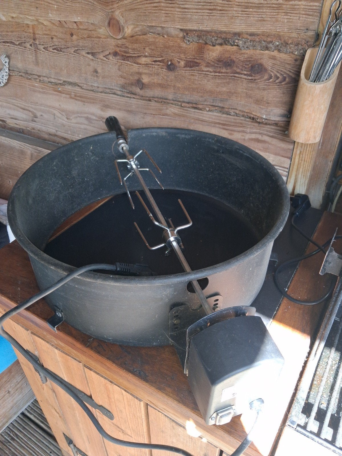 roteserie set voor weber bbq, Tuin en Terras, Barbecue-accessoires, Ophalen, Gebruikt, Onbekend