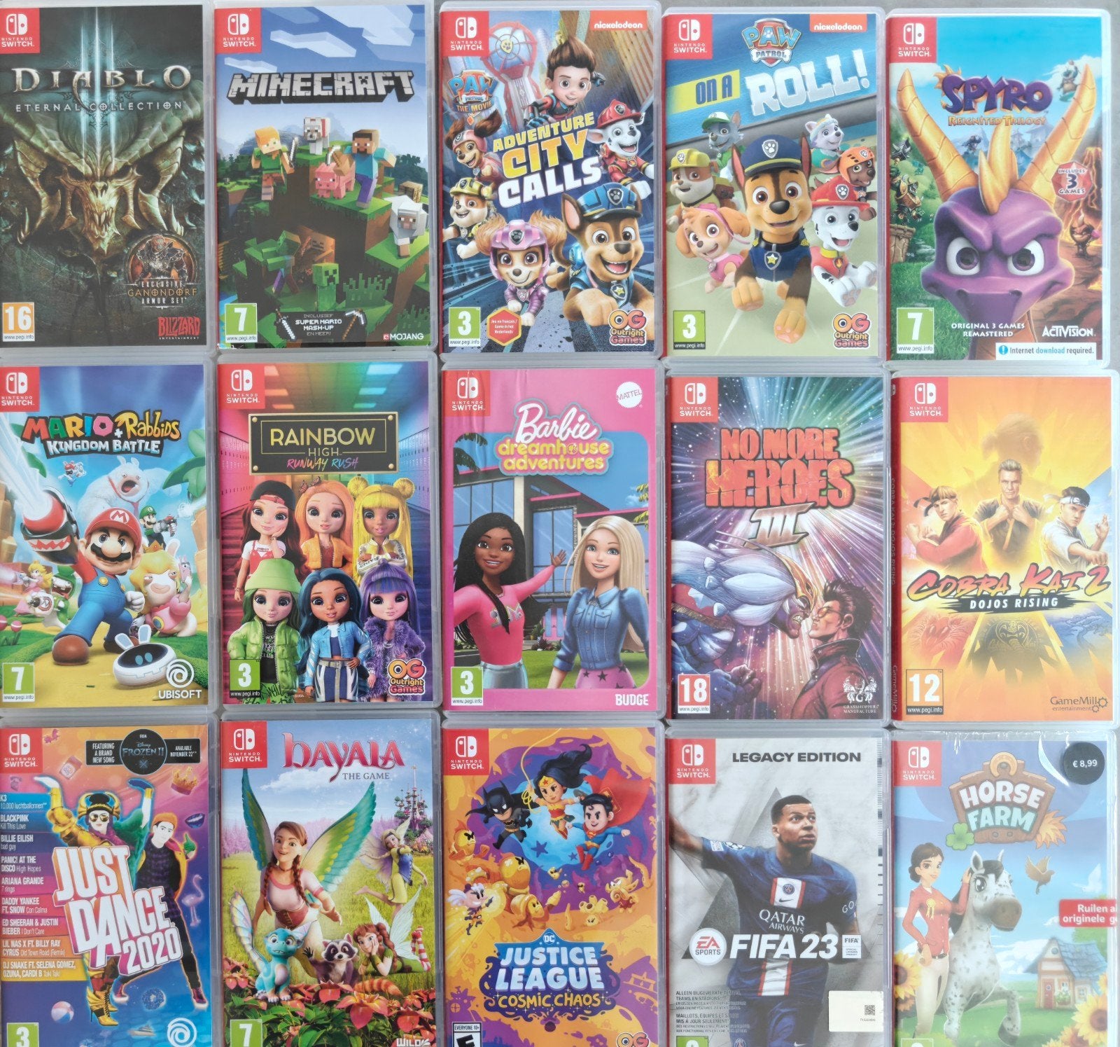 Diverse Nintendo Switch games, Gebruikt, Niet van toepassing, Overige genres, Niet van toepassing