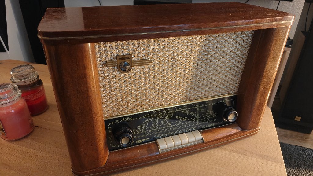 Philips bx631a buizenradio izgst, Ophalen, Refurbished, Radio