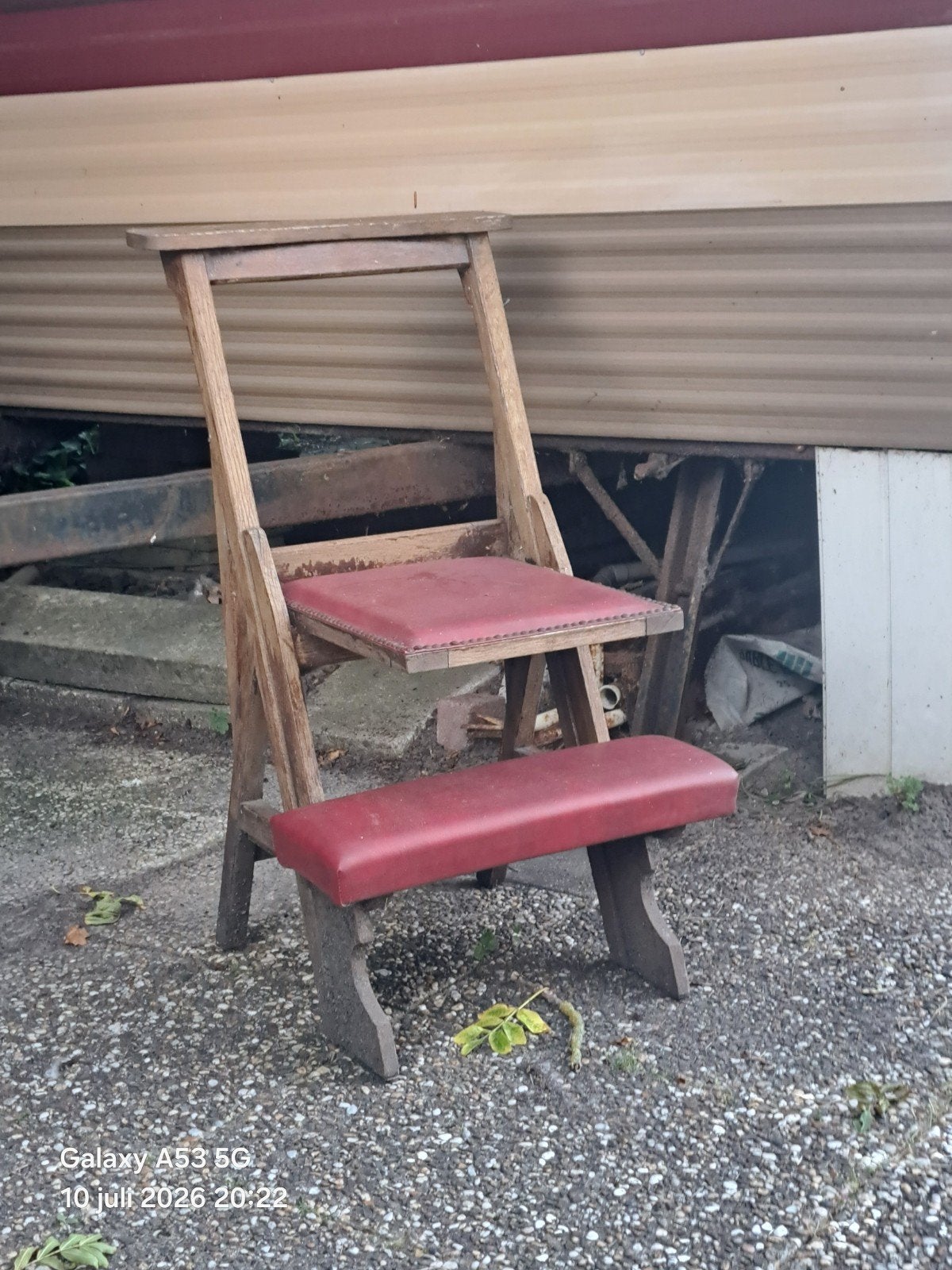 Bidstoel, Tuin en Terras, Tuinstoelen, Ophalen, Gebruikt, Hout