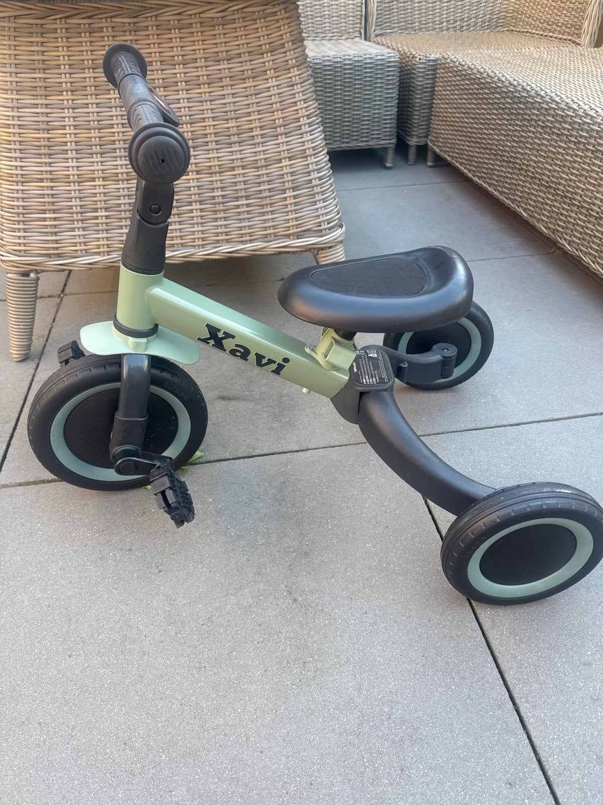 Xavi 3-in-1 Kinderfiets/Loopfiets - Zo goed als nieuw, Ophalen, Zo goed als nieuw, Velgrem