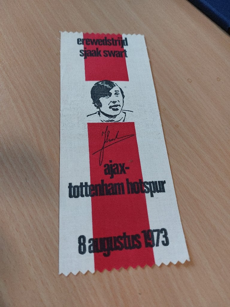 Vaantje Sjaak Swart 1973, Verzamelen, Sportartikelen en Voetbal, Ophalen of Verzenden, Zo goed als nieuw, Ajax, Vaantje of Sjaal