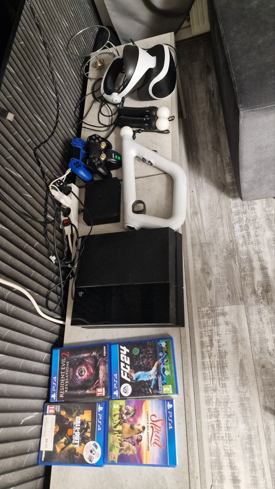 PlayStation 4 Slim met VR-set, controllers en games, Met 2 controllers, Ophalen of Verzenden, Slim, 500 GB
