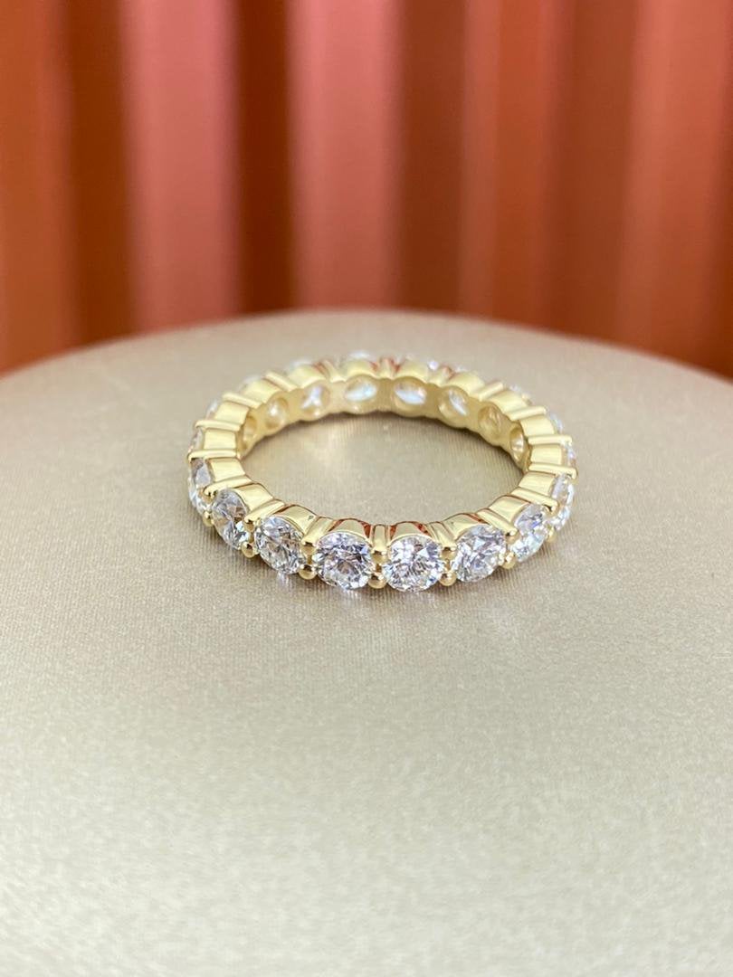18K pinkring met diamantjes, Ophalen of Verzenden, Dame, Goud, Goud