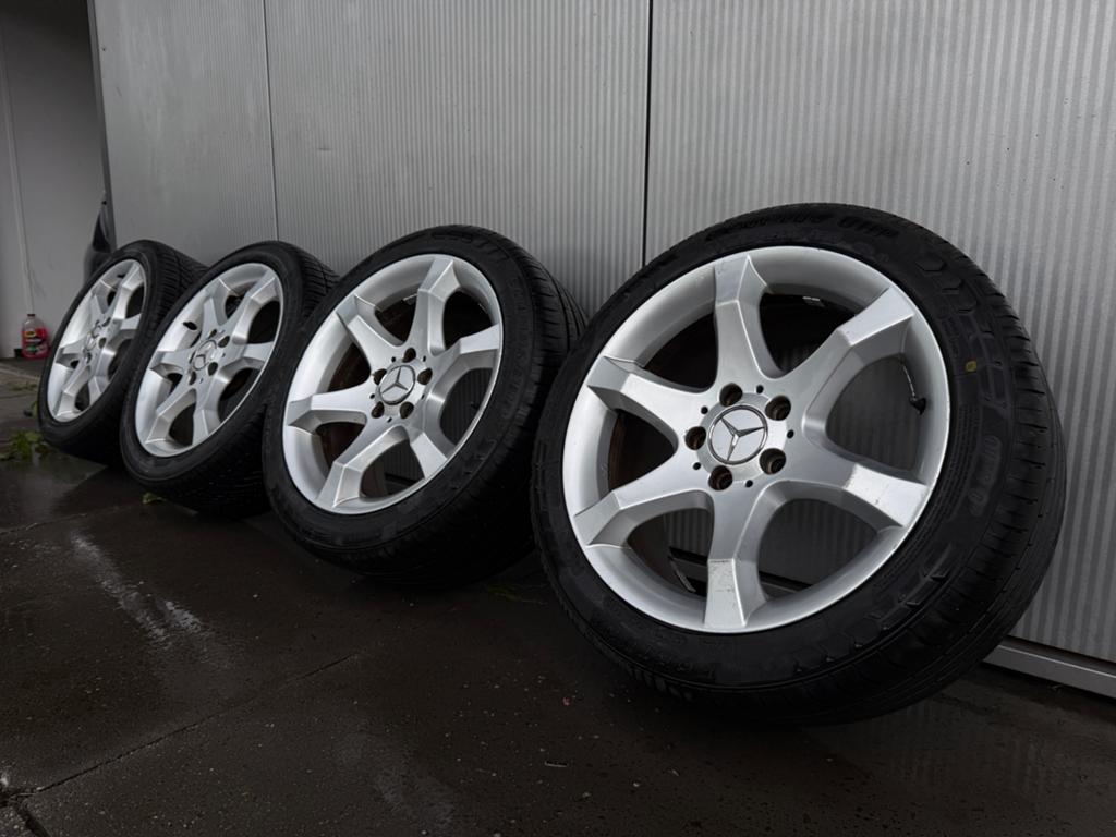 Mercedes C-Klasse W203 Avantgarde Velgen 17 inch 5x112, Ophalen, Gebruikt, Banden en Velgen, 17 inch