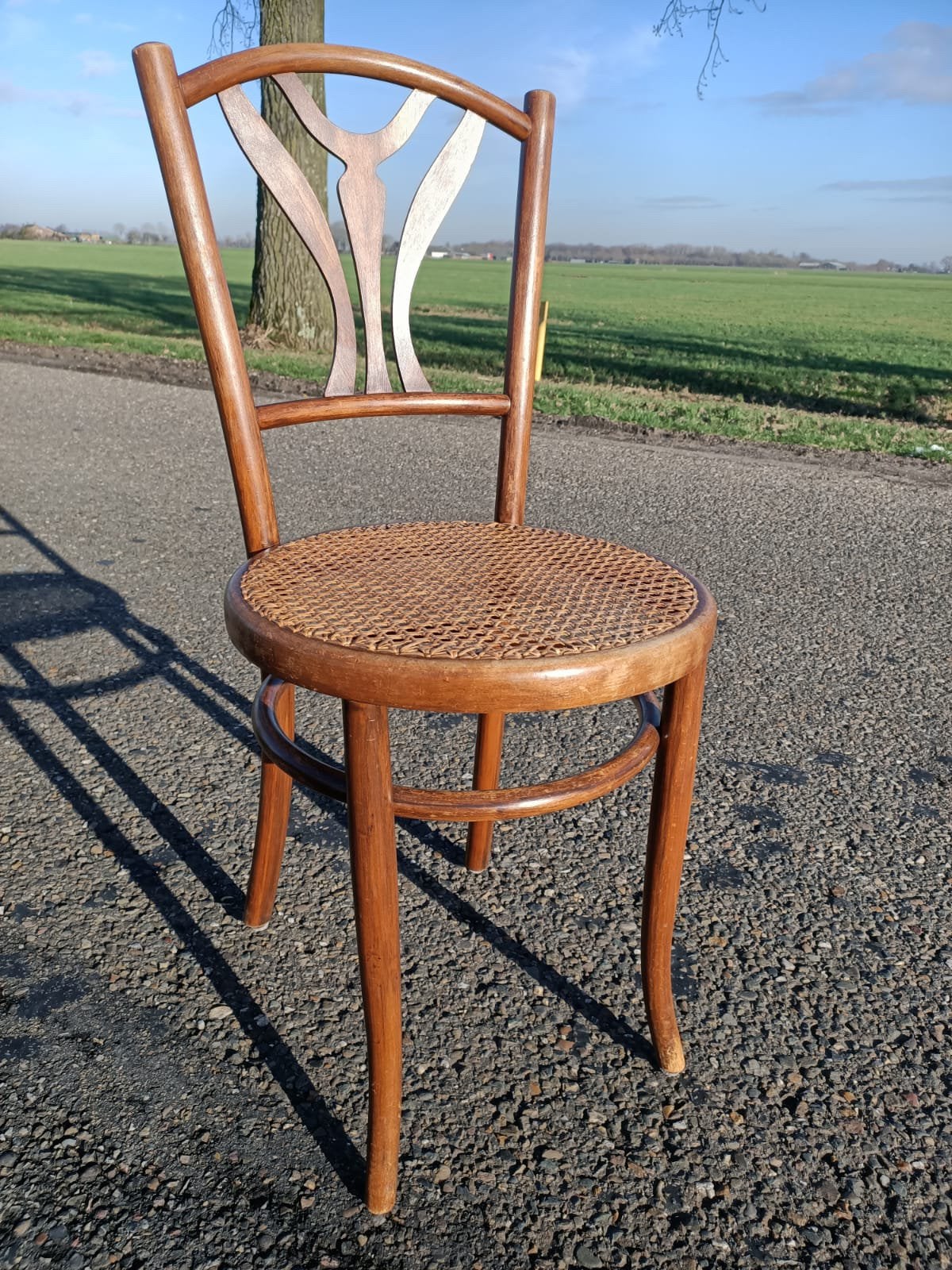 Antieke Thonet-stijl cafestoel | Fischel & Söhne, Ophalen
