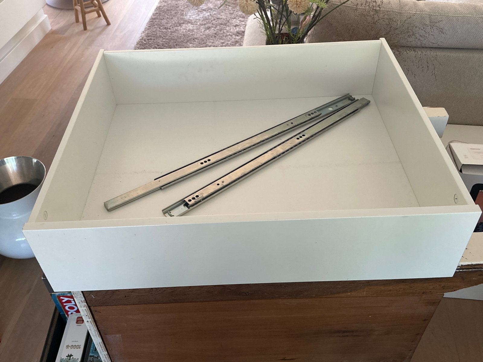 Ikea Komplement Witte lade met ladegeleiders, Ophalen, Gebruikt