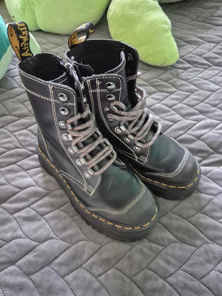 Dr. Martens  - Zwart Leer - maat 36, Kleding | Dames, Schoenen, Zwart, Lage of Enkellaarzen, Ophalen of Verzenden, Dr. Martens