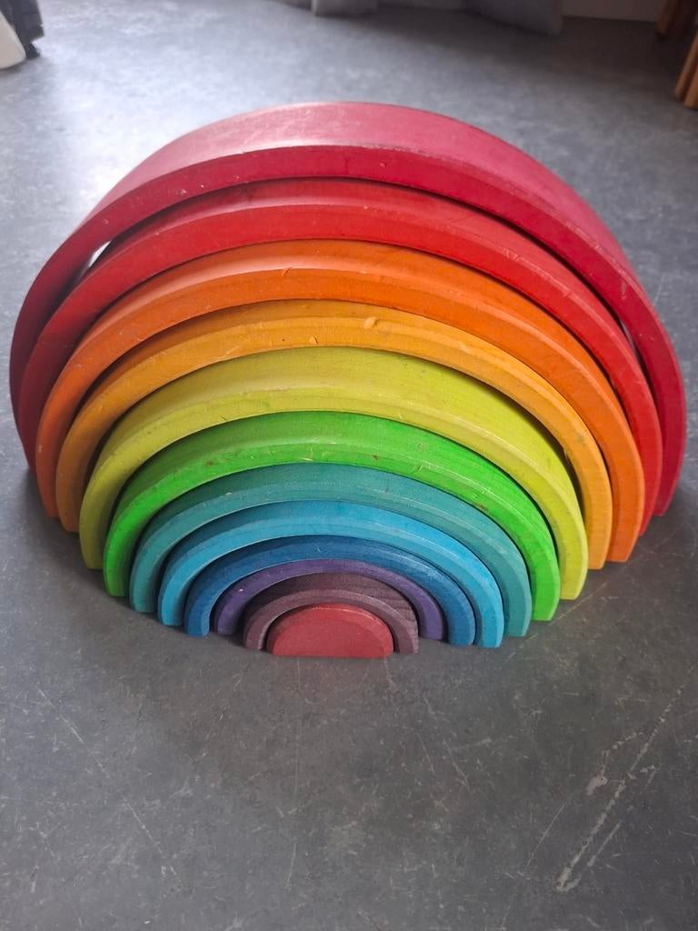 Houten regenboog Grimms 12 delig, Ophalen, Gebruikt, Overige typen