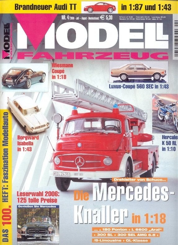 Nwe luxe catalogus modelauto's 2006 Modell Fahrzeugen 110pag, Boeken, Ophalen of Verzenden, Nieuw, Catalogus