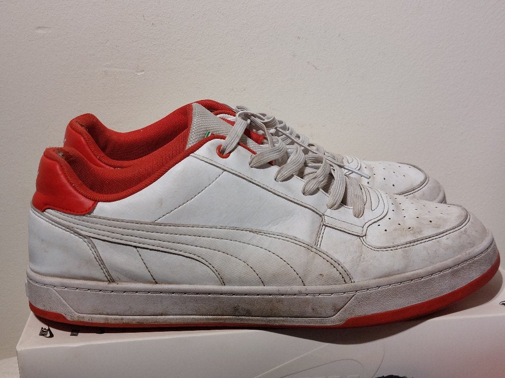 Scuderia Ferrari x Puma Caven Witte uitvoering maat 47, Puma, Wit, Ophalen of Verzenden, Sneakers of Gympen