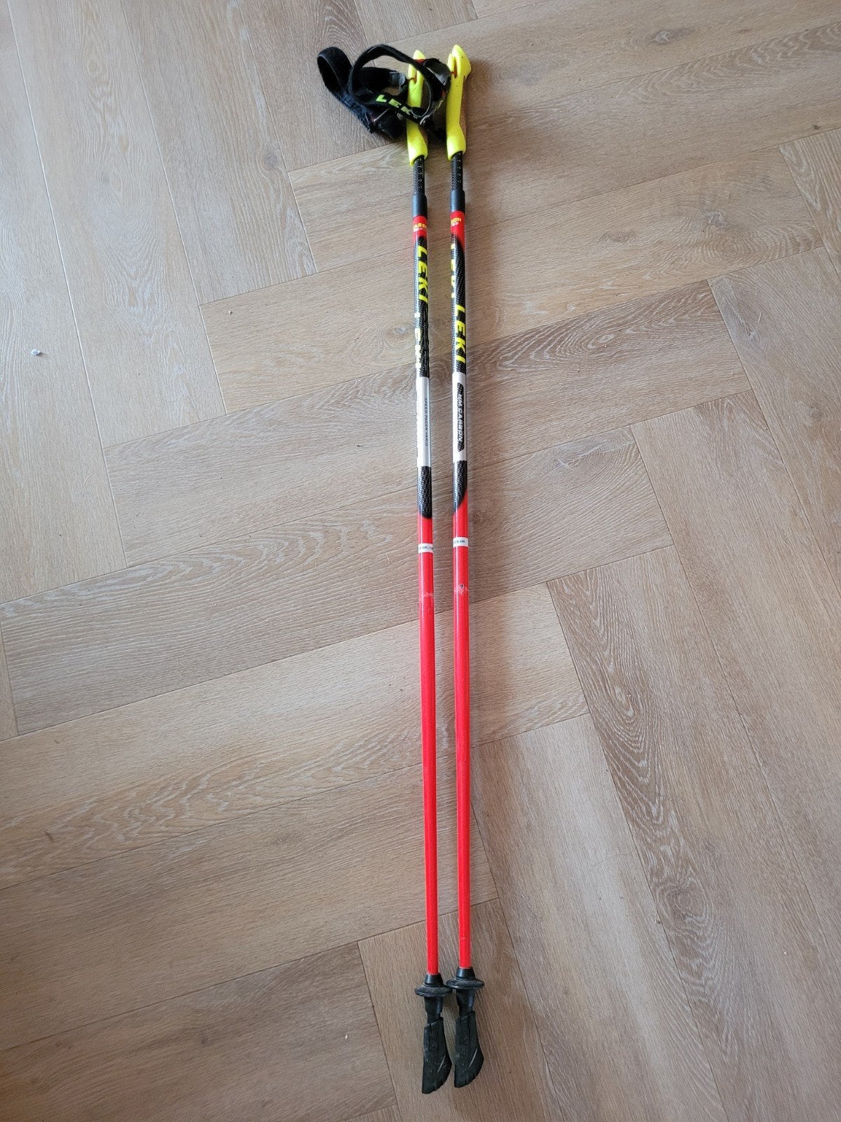Leki Speed Pacer Vario nordic walking stokken - 125 cm, Ophalen, Verstelbaar, Gebruikt