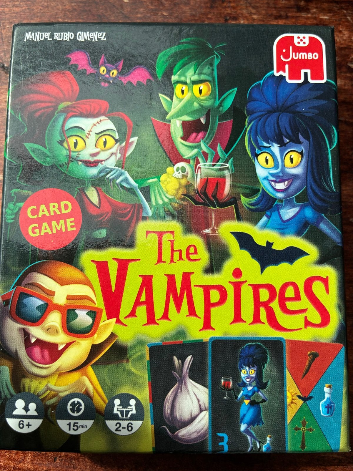 The Vampires Kaartspel - Jumbo (2-6 spelers), Een of twee spelers, Ophalen of Verzenden, Zo goed als nieuw
