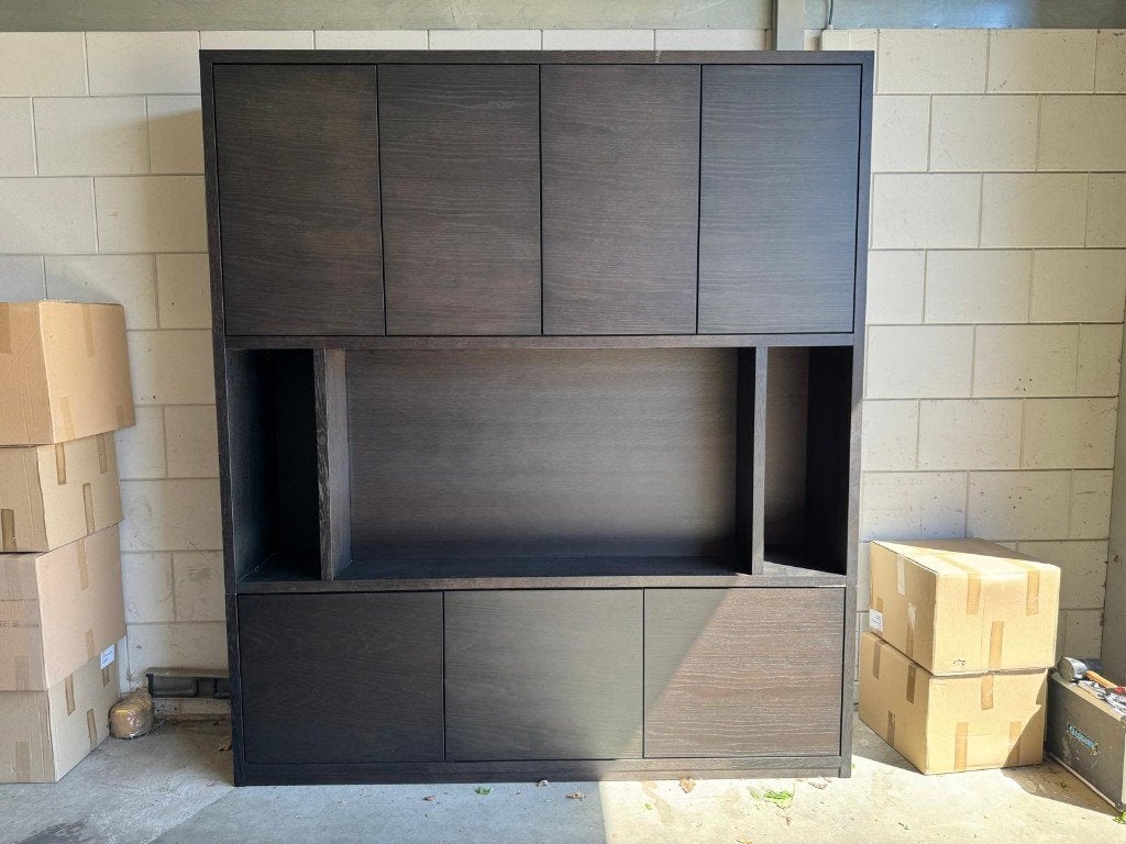 Tv Kast Nero l Whoon l Meubilex l van €5276,- voor €2499,-, Ophalen, Gebruikt, 200 cm of meer, Eikenhout
