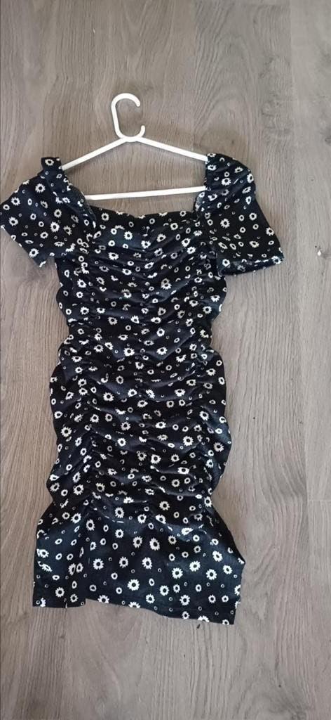 Melting Stockholm  jurk zwart wit flowers maat XS, Kleding | Dames, Jumpsuits, Ophalen of Verzenden, Zo goed als nieuw, Maat 34 (XS) of kleiner