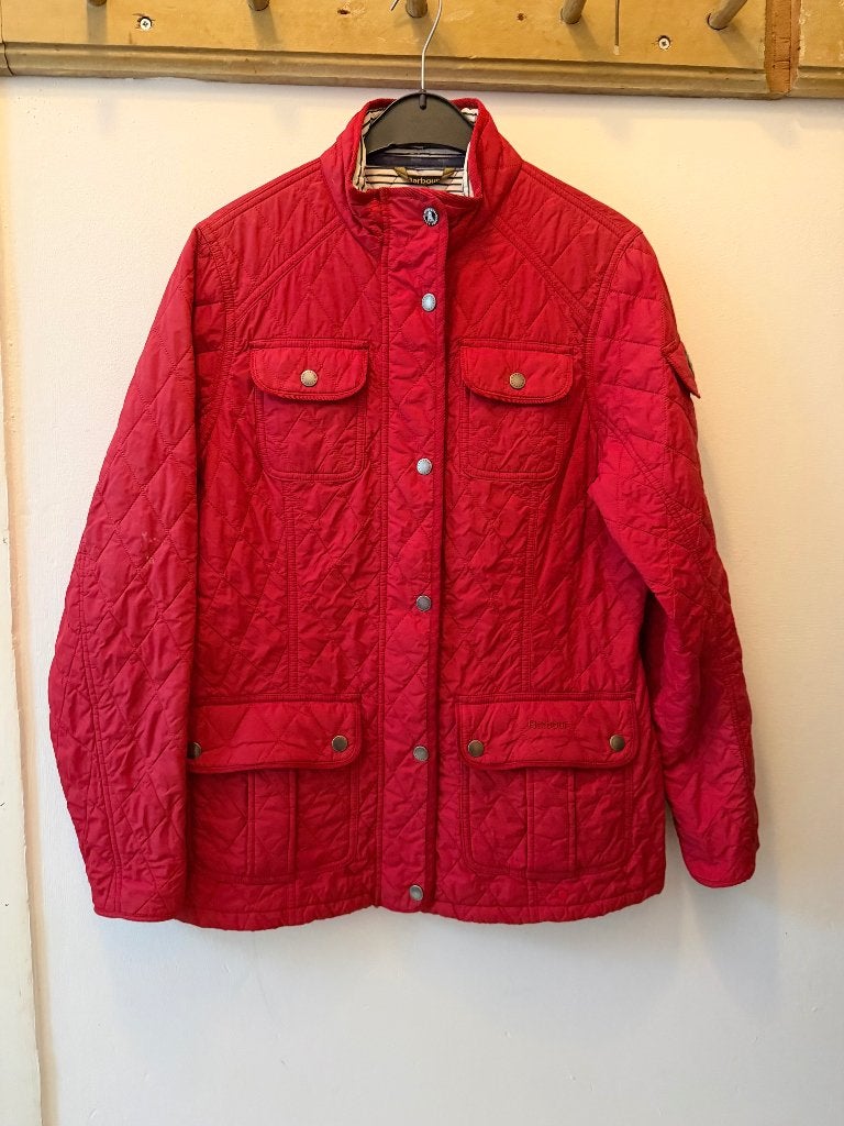 Barbour jas rood 40, Ophalen of Verzenden, Zo goed als nieuw, Maat 38/40 (M), Rood