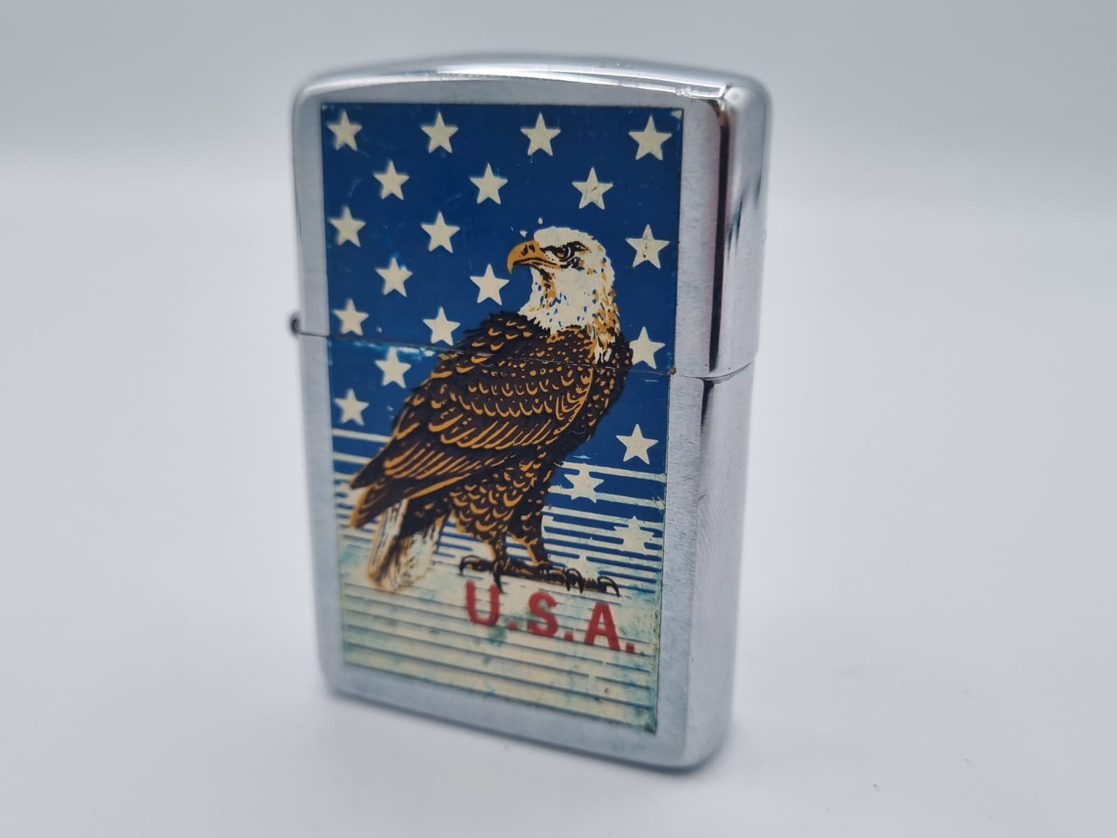 Zippo U.S.A Eagle 1989 Aansteker, Verzenden, Gebruikt, Aansteker