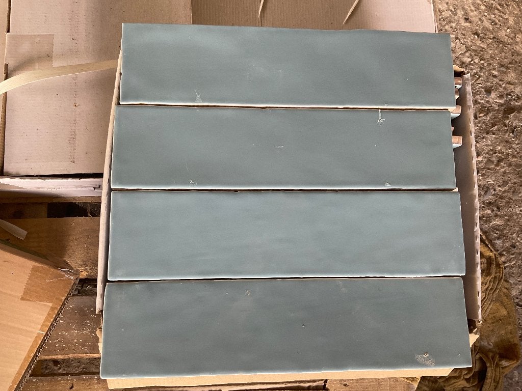 5m2 Handvorm Wandtegel epoque blue radiant, Ophalen, Nieuw, 20 tot 40 cm, Wandtegels