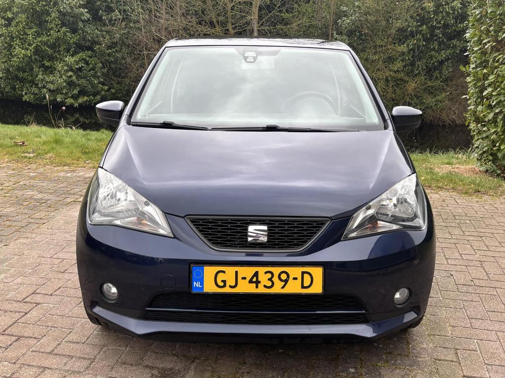 SEAT Mii 1.0 Sport Dynamic | 59pk Airco | Lichtmetaal | Stoe, Auto's, Euro 5, Stof, Gebruikt, Zwart