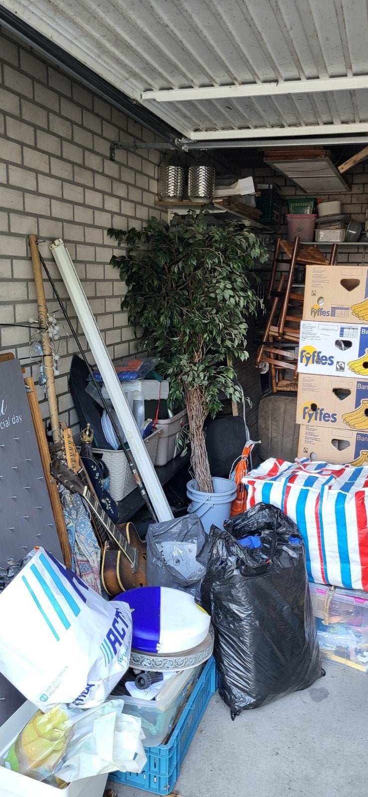 garage sale, Ophalen