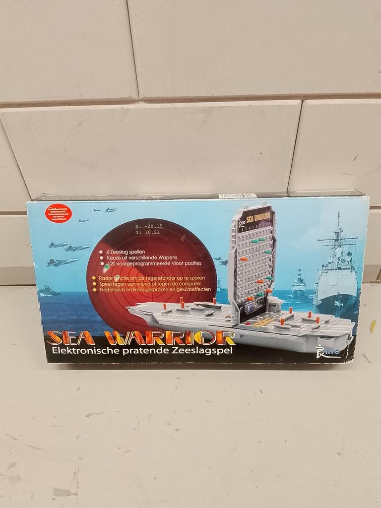 Sea Warrior Elektronisch pratend Zeeslagspel, Een of twee spelers, Ophalen of Verzenden, Gebruikt, Onbekend