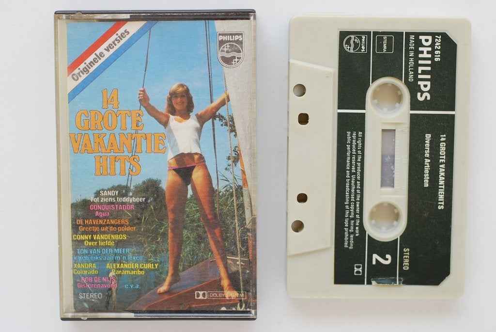 14 grote vakantiehits - Cassette jaren 70, Cd's en Dvd's, Cassettebandjes, Onbekend, 1 bandje, Ophalen of Verzenden, Zo goed als nieuw