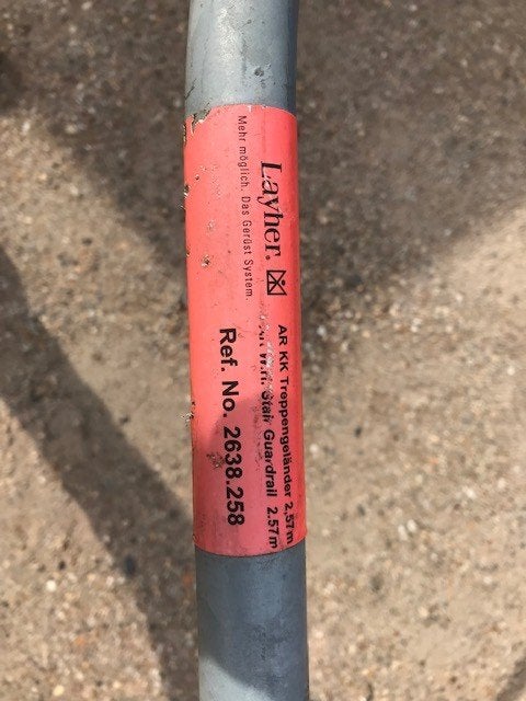 leuningen Layher, Ophalen, Zo goed als nieuw, 2 tot 4 meter