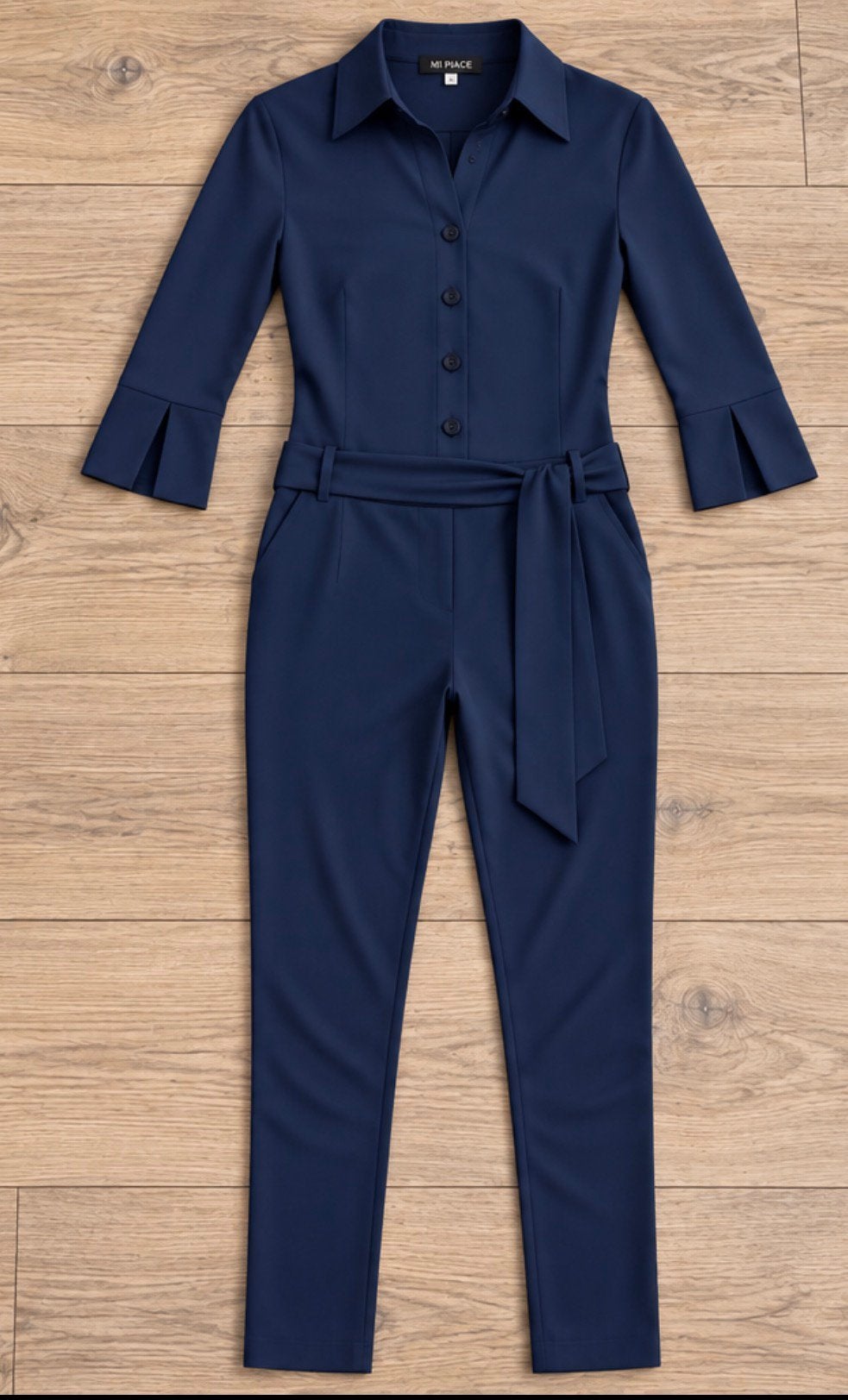 Mi Piace travelstof jumpsuit maat: S dark blue, Verzenden, Nieuw, Maat 36 (S), Blauw