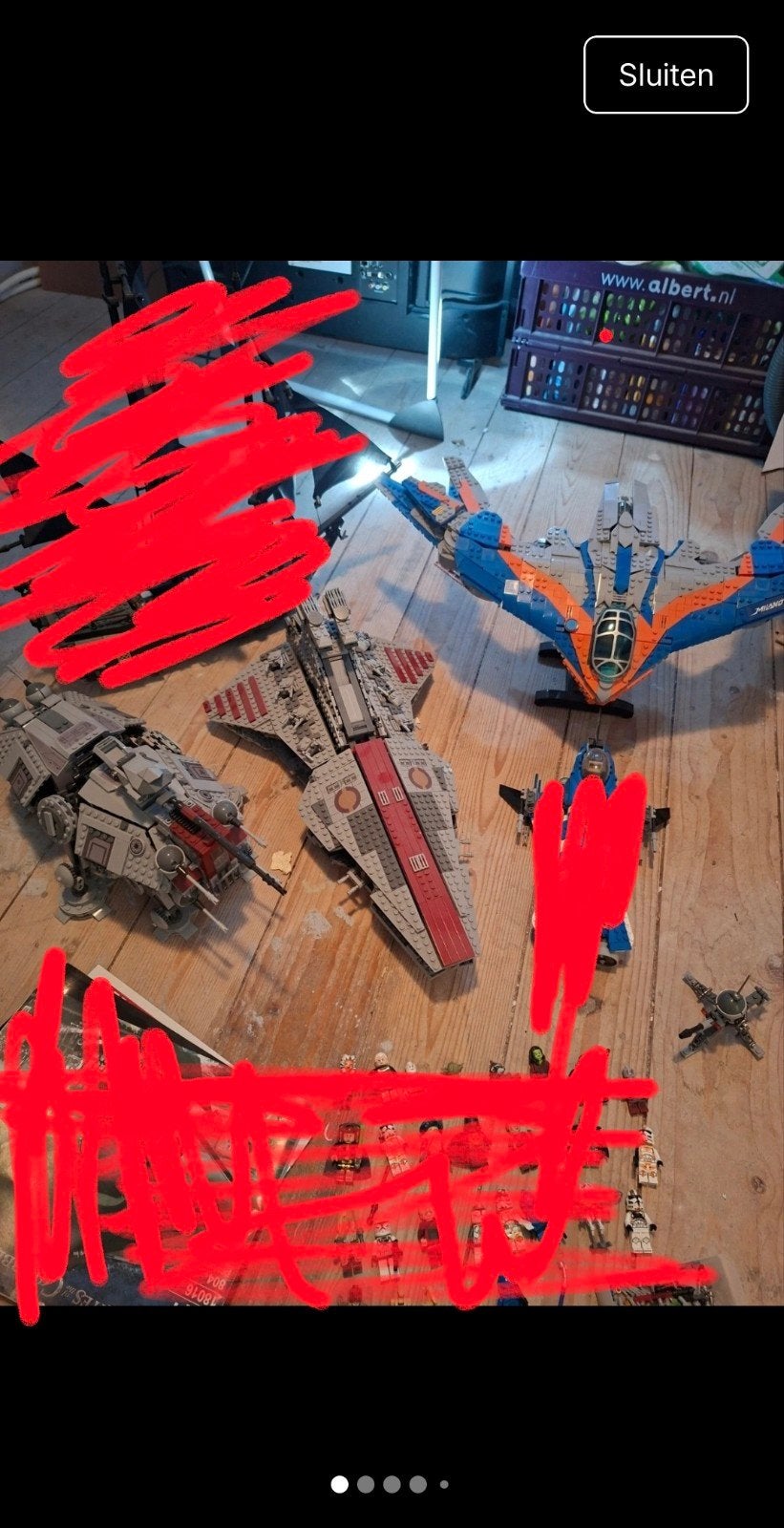 3 large building bricks sets, Star Wars, Ophalen of Verzenden, Zo goed als nieuw, Complete set