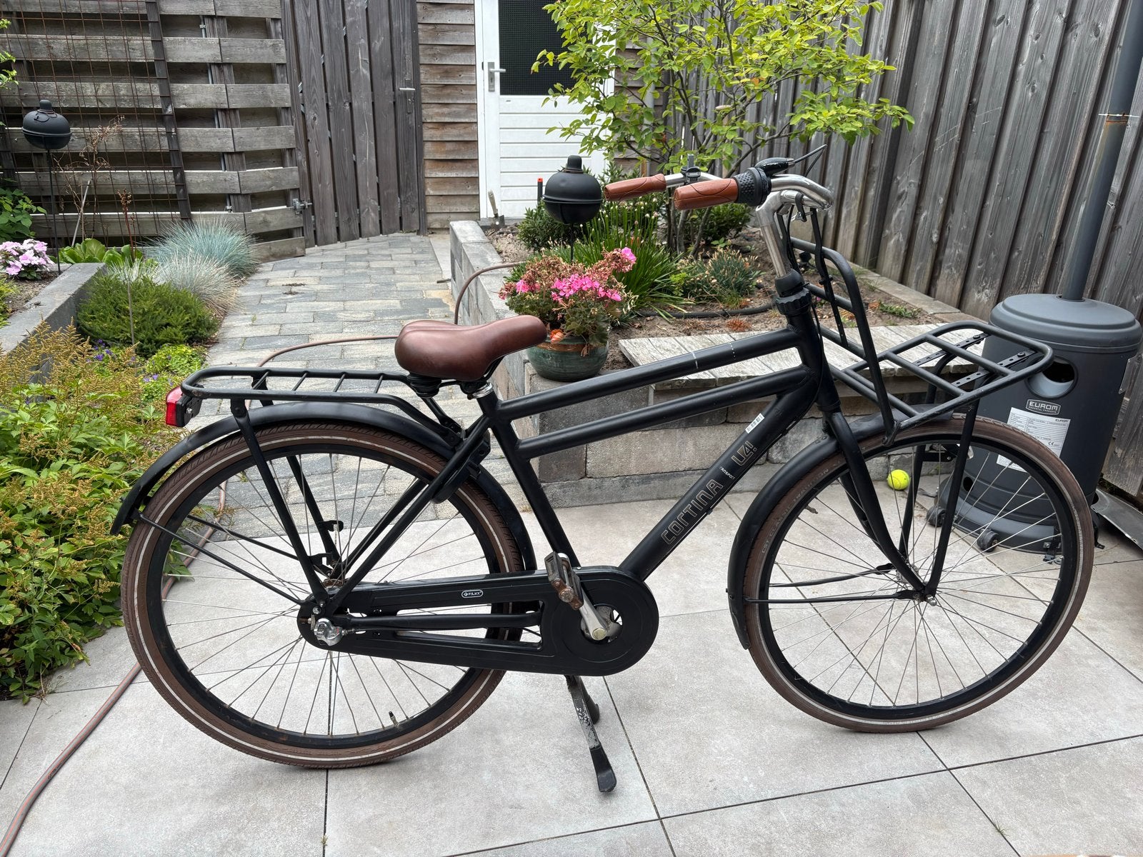 Cortina U4 heren Transportfiets - 28 inch wielmaat, Terugtraprem, Gebruikt, Versnellingen, 49 tot 53 cm